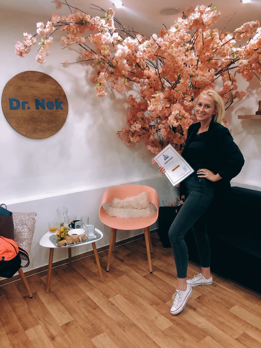 Michaela Martincová s certifikátem